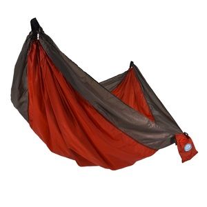 Equip Lightweight Portable Nylon Camping
Travel Hammock, 1 Person Red and Taupe